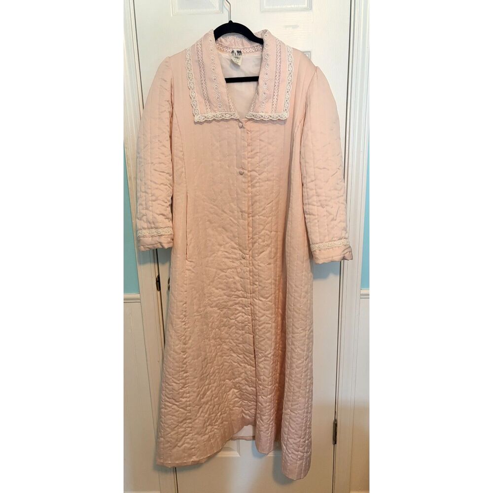 Vintage Miss Dior MS 495 B Housecoat – Pink Quilted, Minor Flaws Noted - Union